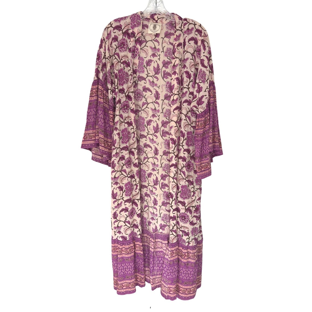 Anthropologie Muche et Muchette Antoinette Duster Kimono Floral Boho One Size‎ - Picture 3 of 12
